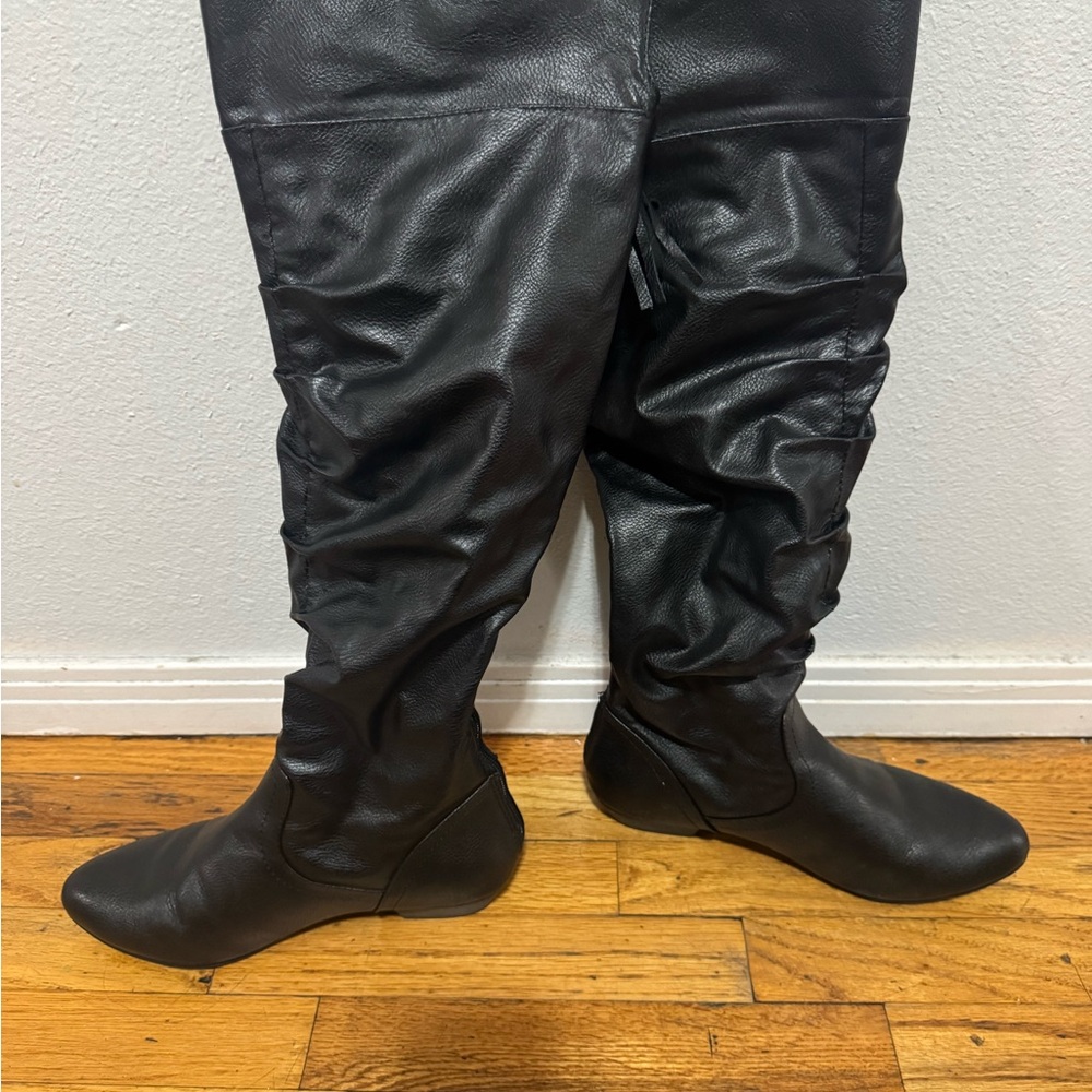 Fergalicious Black Over the Knee Boots